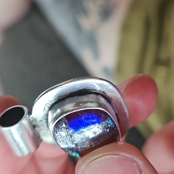 Sterling Silver Glass Pendant - Picture 5 of 8